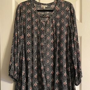 Fun Black Floral Women's Small Tunic